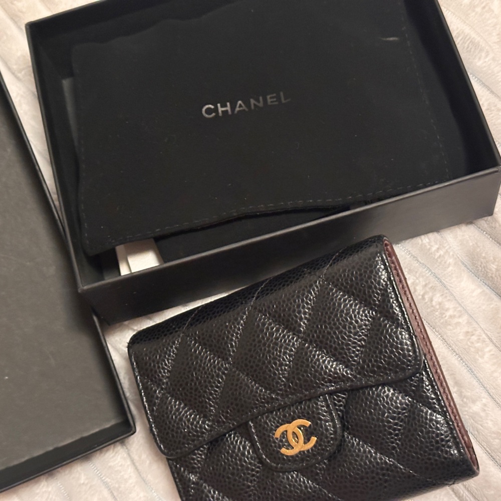 Chanel Black Quilted Wallet